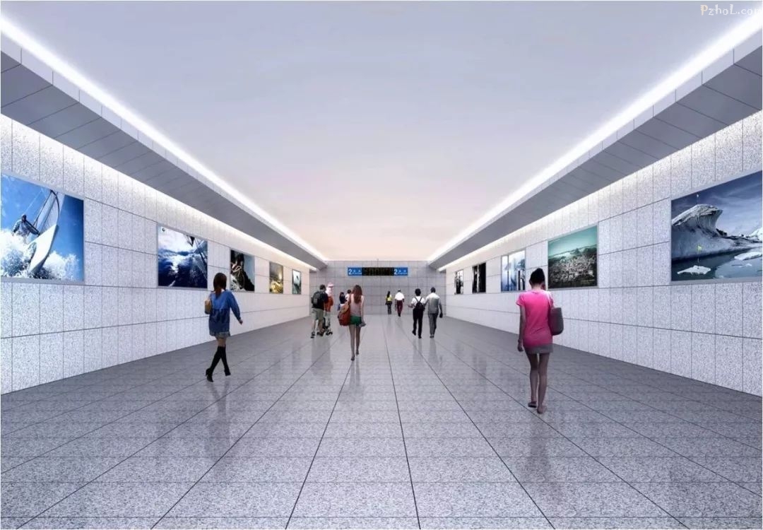 米易东站地道效果图