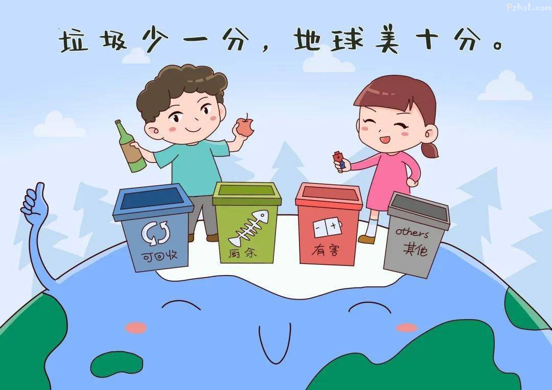 爱护环境,垃圾入娄